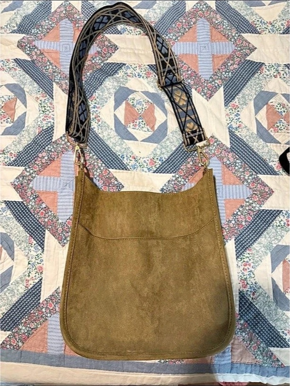 Brown & Black Shoulder Bag